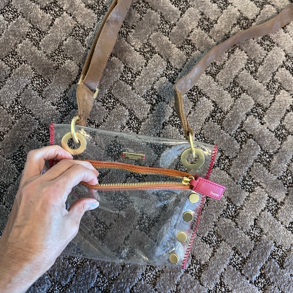 HAMMITT Transparent Crossbody Bag with Tan Strap - Picture 5 of 7